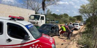 Homem é arremessado após capotamento de carro na BA-411