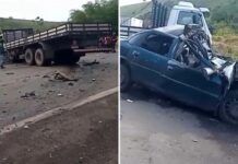 Grave acidente deixa três mortos na BR-101