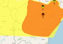 Inmet emite alerta amarelo de chuvas intensas para Ipirá e mais 250 municípios da Bahia