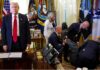 Empresário desmaia durante evento na Casa Branca com Donald Trump