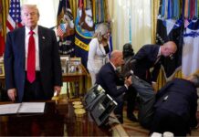 Empresário desmaia durante evento na Casa Branca com Donald Trump