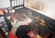 Após curto-circuito, casa é parcialmente consumida pelo fogo em Italegre, distrito de Baixa Grande