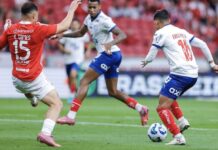 Bahia mostra poder de reação e empata com o Internacional no Beira-Rio