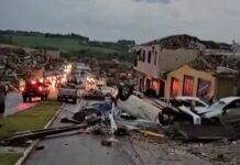 Tornado de nível 3 deixa 5 mortos e mais de 100 feridos no Paraná