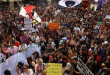 Basta ao Feminicídio é o grito do Levante de Mulheres em São Paulo