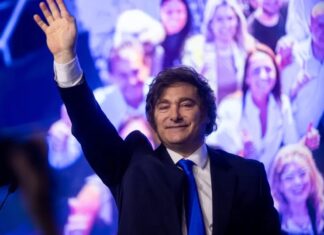 Milei republica imagem que retrata Brasil como favela e Argentina como futurística