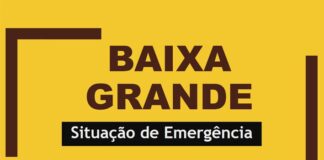 Governo da Bahia homologa Situação de Emergência no Município de Baixa Grande