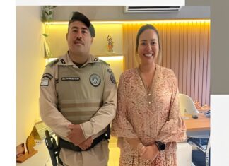 Comandante da 98ª CIPM, realiza visita institucional à prefeita de Mundo Novo e fortalece ações de segurança pública no município”