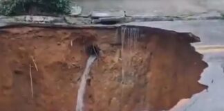 Cratera se abre em rua e 156 ficam desalojados em São José dos Campos (SP)