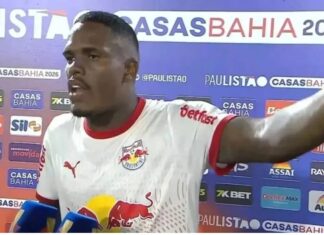 Zagueiro do Bragantino critica árbitra após eliminação: “Não adianta colocar uma mulher para apitar um jogo deste tamanho”