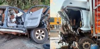 Acidente na BR-282 deixa 3 mortos e 4 feridos em Santa Catarina