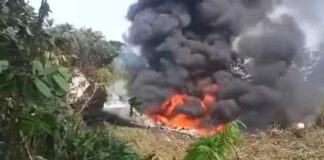 Avião militar cai na Colômbia; mais de 100 soldados estavam a bordo