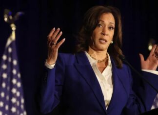 “Trump está arrastando EUA para guerra que o povo não quer”, diz Kamala