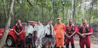 Turistas ingleses são resgatados por bombeiros depois de mais de 24 horas perdidos